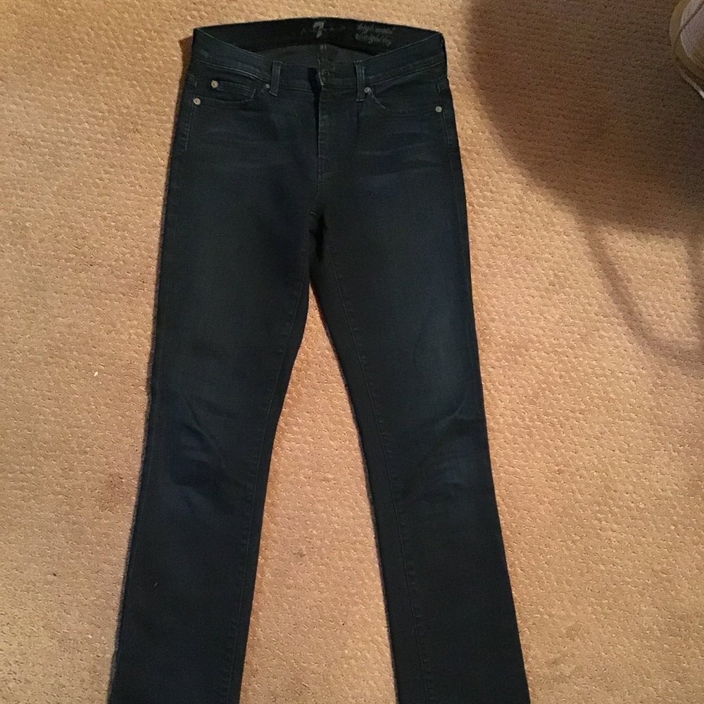 Straight Leg Super Dark Wash Jeans